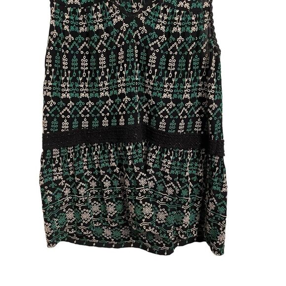 MAEVE Anthropologie Embroidered Sleeveless V Neck Peplum Top Small - Picture 4 of 9